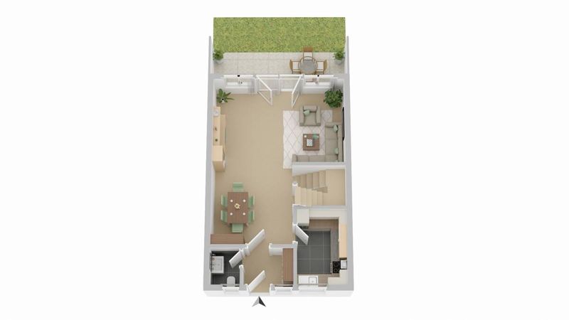Reihenmittelhaus mit Garten u. PKW-Stellplatz auf 249 m² Eigentumsgrundstück im Herzen von Gütersloh